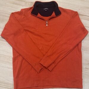 Lands’ End NWOT Coral 🧡 Orange Quarter Zip | Men’s XL/T | Tall Fit